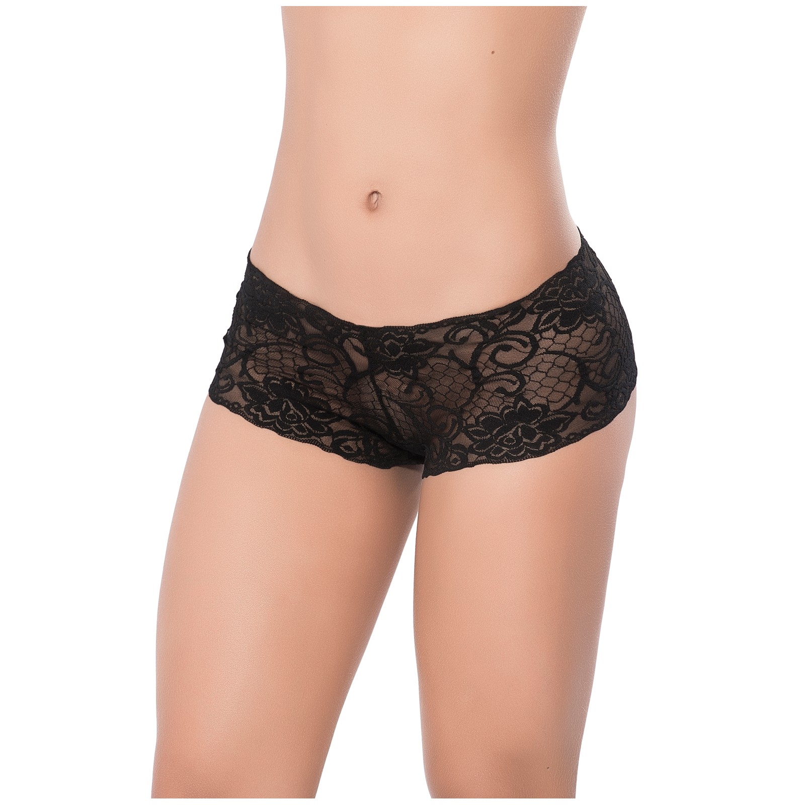 Compra Boyshort de Encaje - Negro Compra Boyshort de Encaje - Negro