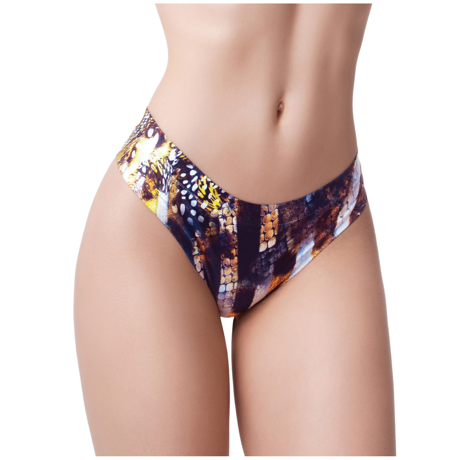 Mememe Go Wild Snake Printed Thong SM Mememe Go Wild Snake Printed Thong SM