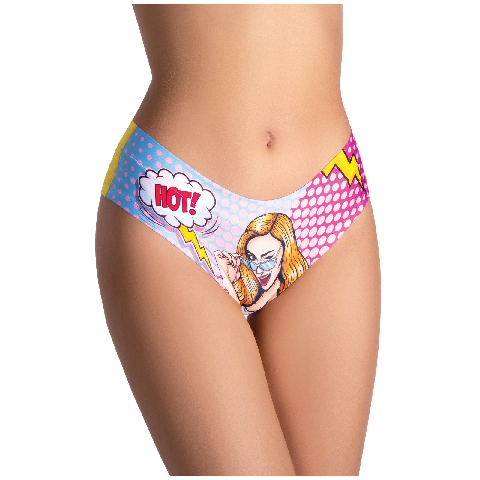 Slip de Chica Caliente Impreso Mememe Comics en Grande Slip de Chica Caliente Impreso Mememe Comics en Grande