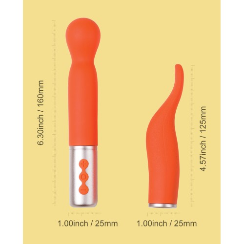 Vibrador de la Colección Traviesa con Cabezas Intercambiables