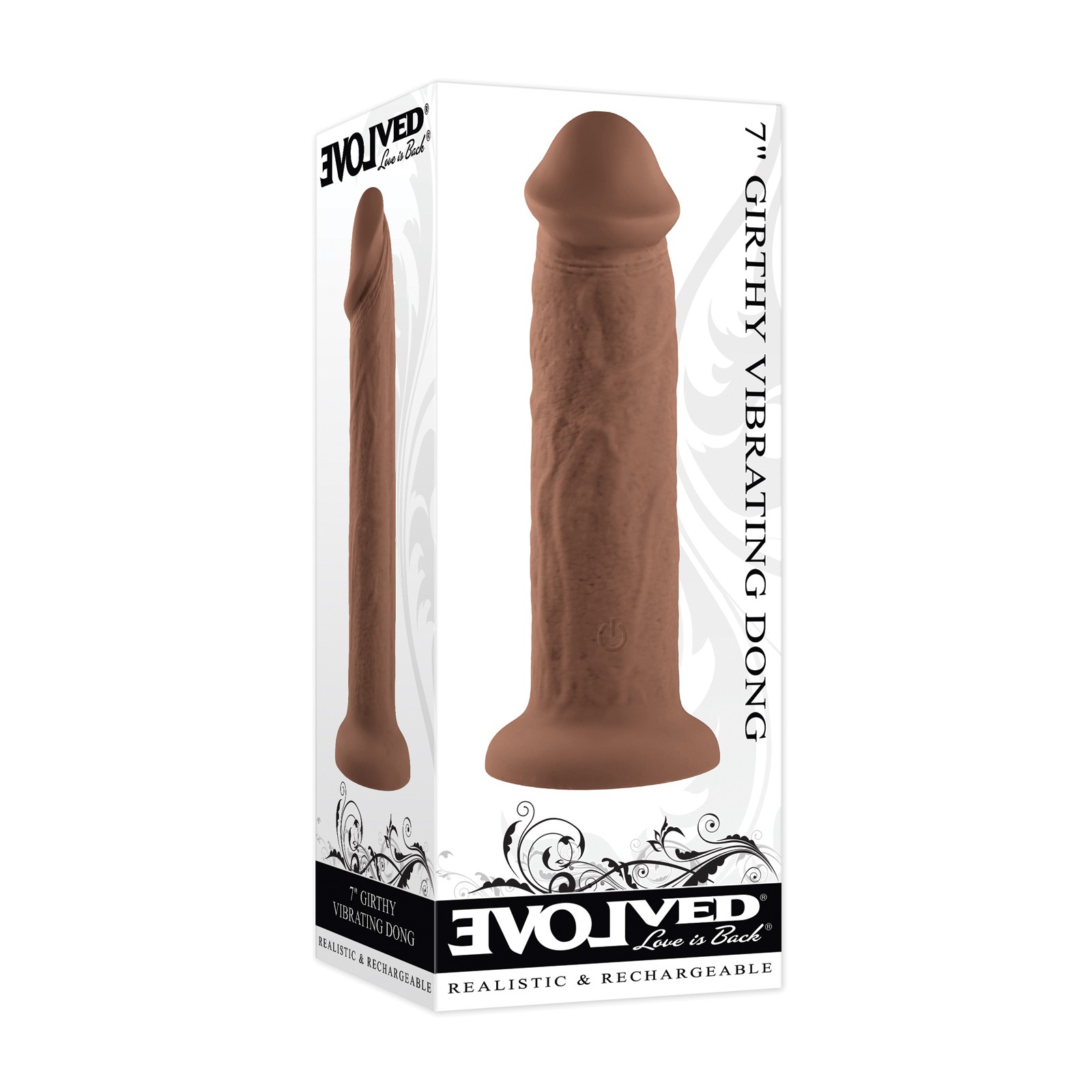 Dong Vibrante Girthy de 7" de Evolved Dong Vibrante Girthy de 7" de Evolved