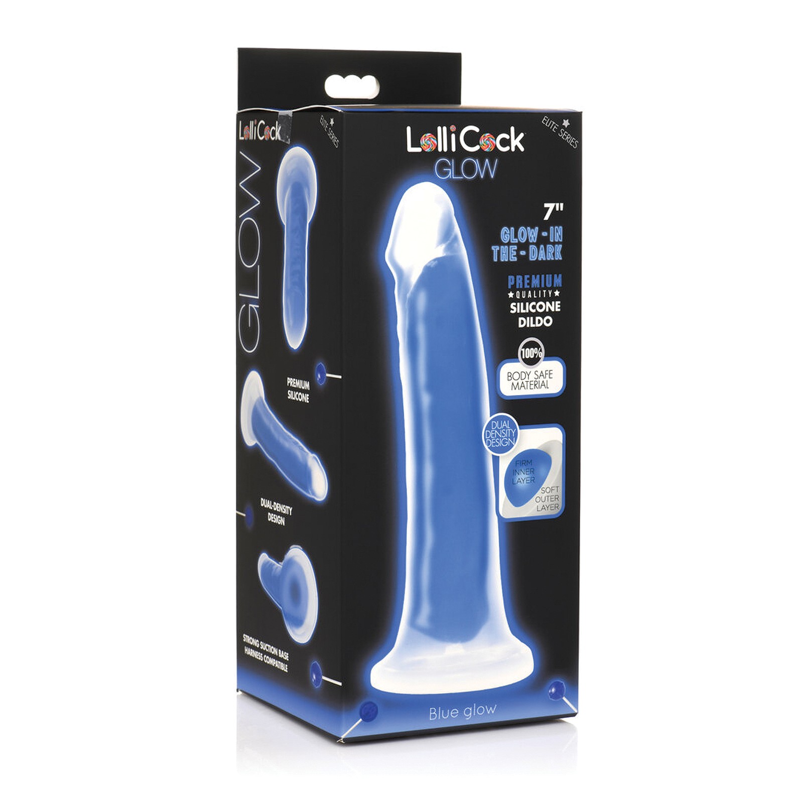 Dildo de Silicona Lollicock 7" - Azul Dildo de Silicona Lollicock 7" - Azul