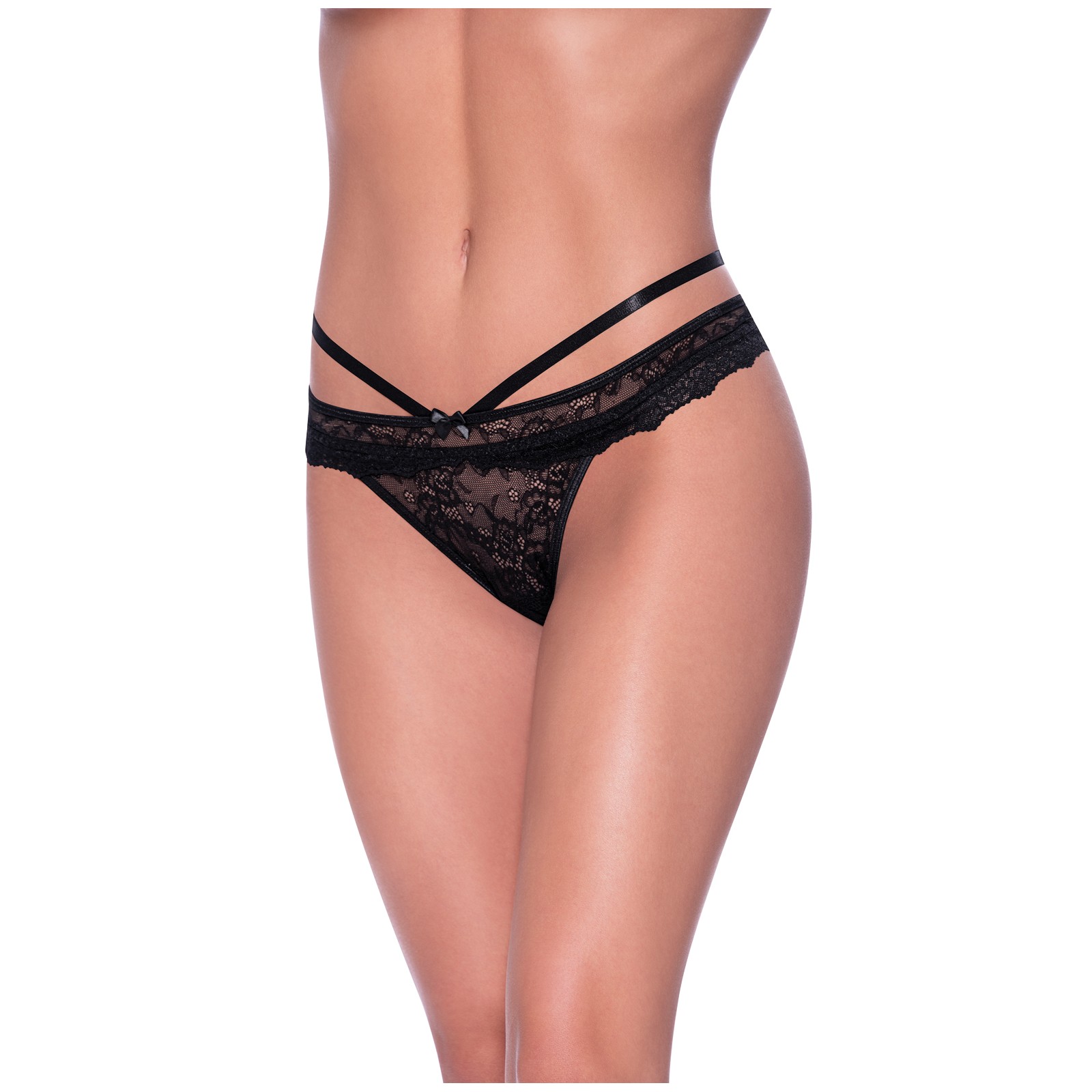 Panty Cheeky Ooh La Lace Peek-A-Boo - Negra S/M Panty Cheeky Ooh La Lace Peek-A-Boo - Negra S/M