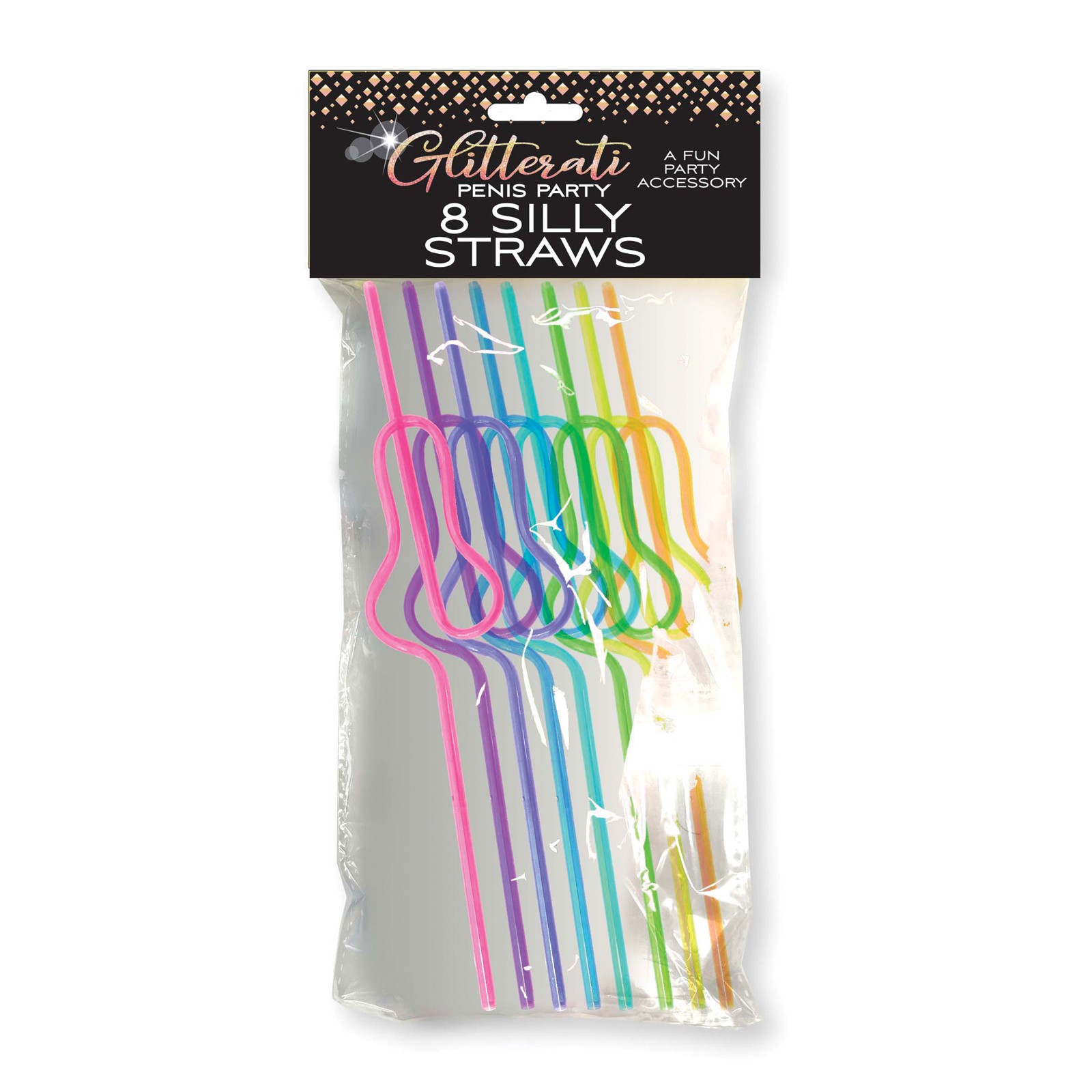 Glitterati Silly Penis Straws Set Glitterati Silly Penis Straws Set