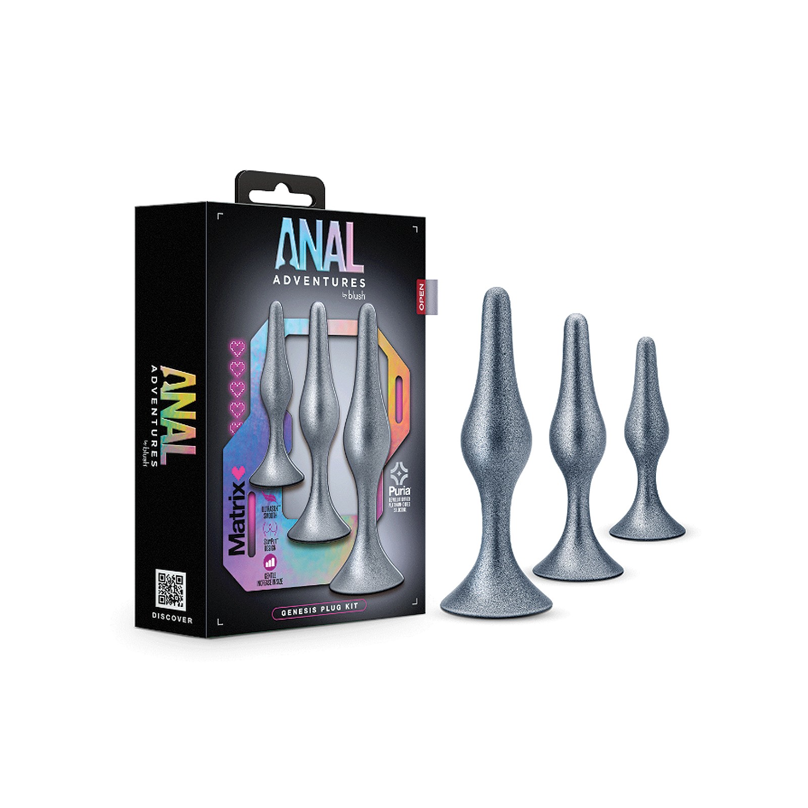 Kit de Tapones Anal Adventures Matrix Kit de Tapones Anal Adventures Matrix