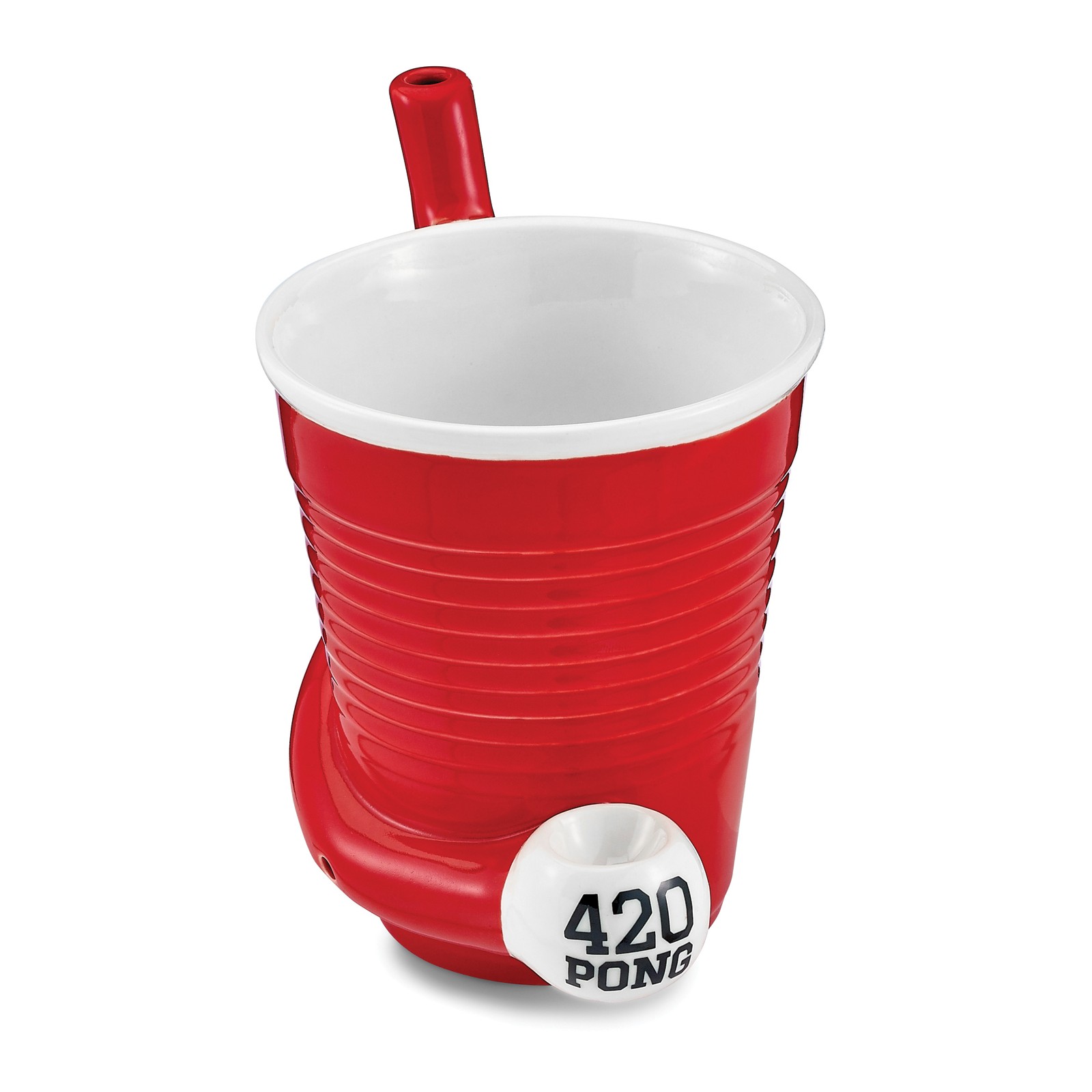 Taza Beer Pong Roja Fashioncraft - Divertida y Funcional Taza Beer Pong Roja Fashioncraft - Divertida y Funcional