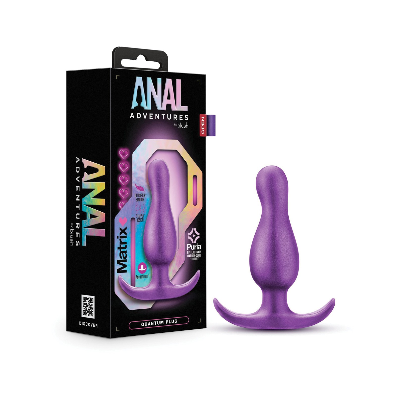 Plug Cuántico Matrix de Blush Anal Adventures - Púrpura Plug Cuántico Matrix de Blush Anal Adventures - Púrpura