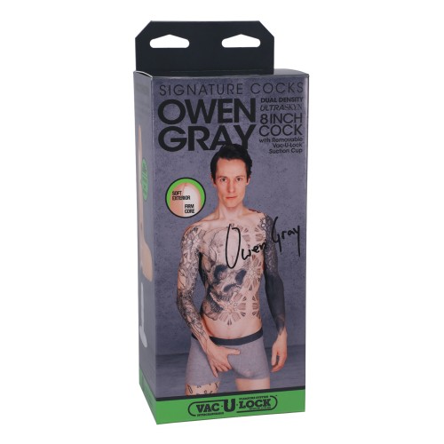 Dildo Owen Grey de 8 Pulgadas ULTRASKYN con Ventosa
