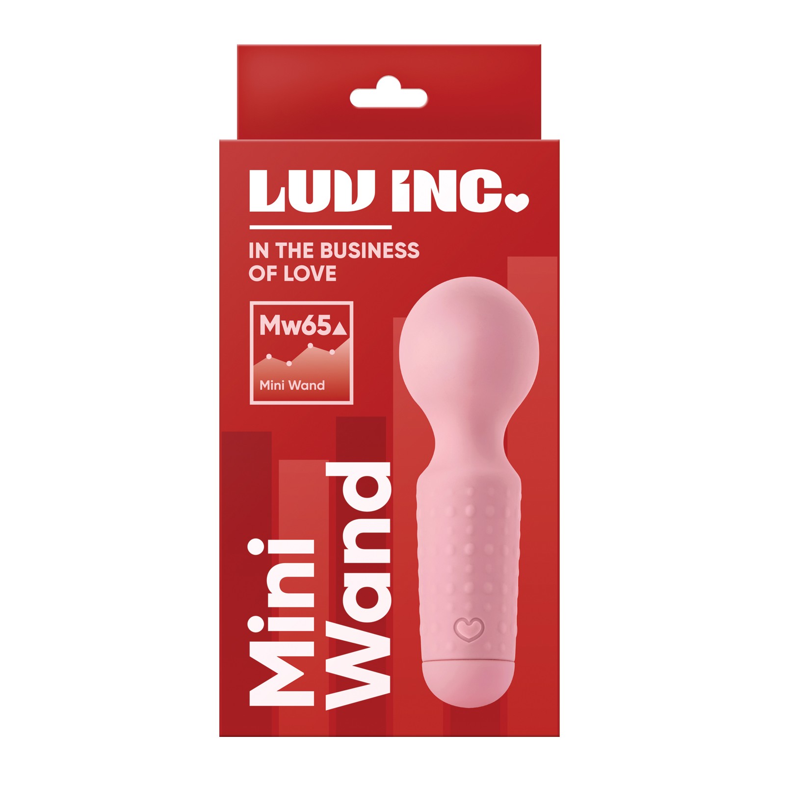 Luv Inc. 4 Inch Mini Wand Light Pink Vibrator Luv Inc. 4 Inch Mini Wand Light Pink Vibrator