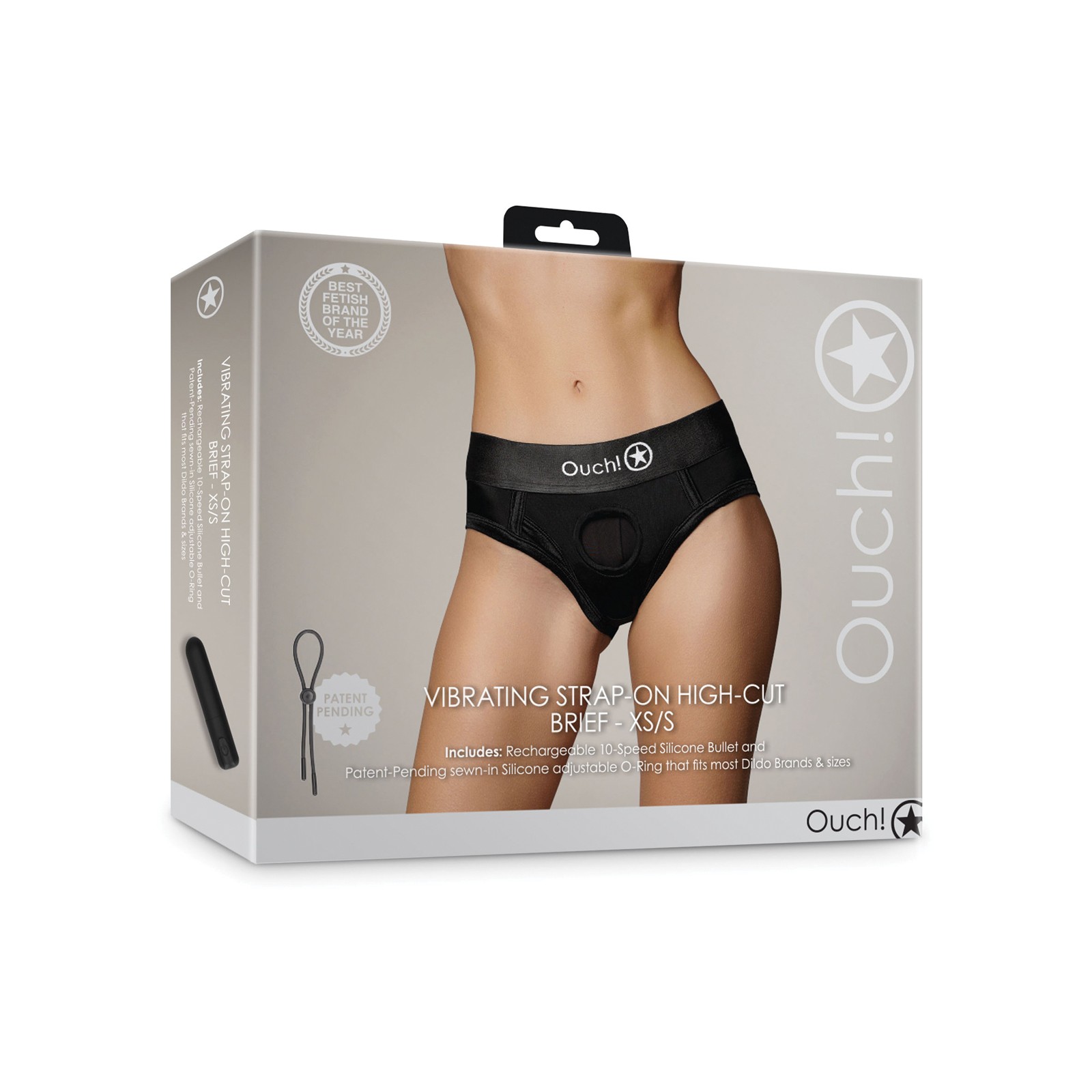 Panty Strap-On Vibrante Shots Ouch - Negro Panty Strap-On Vibrante Shots Ouch - Negro