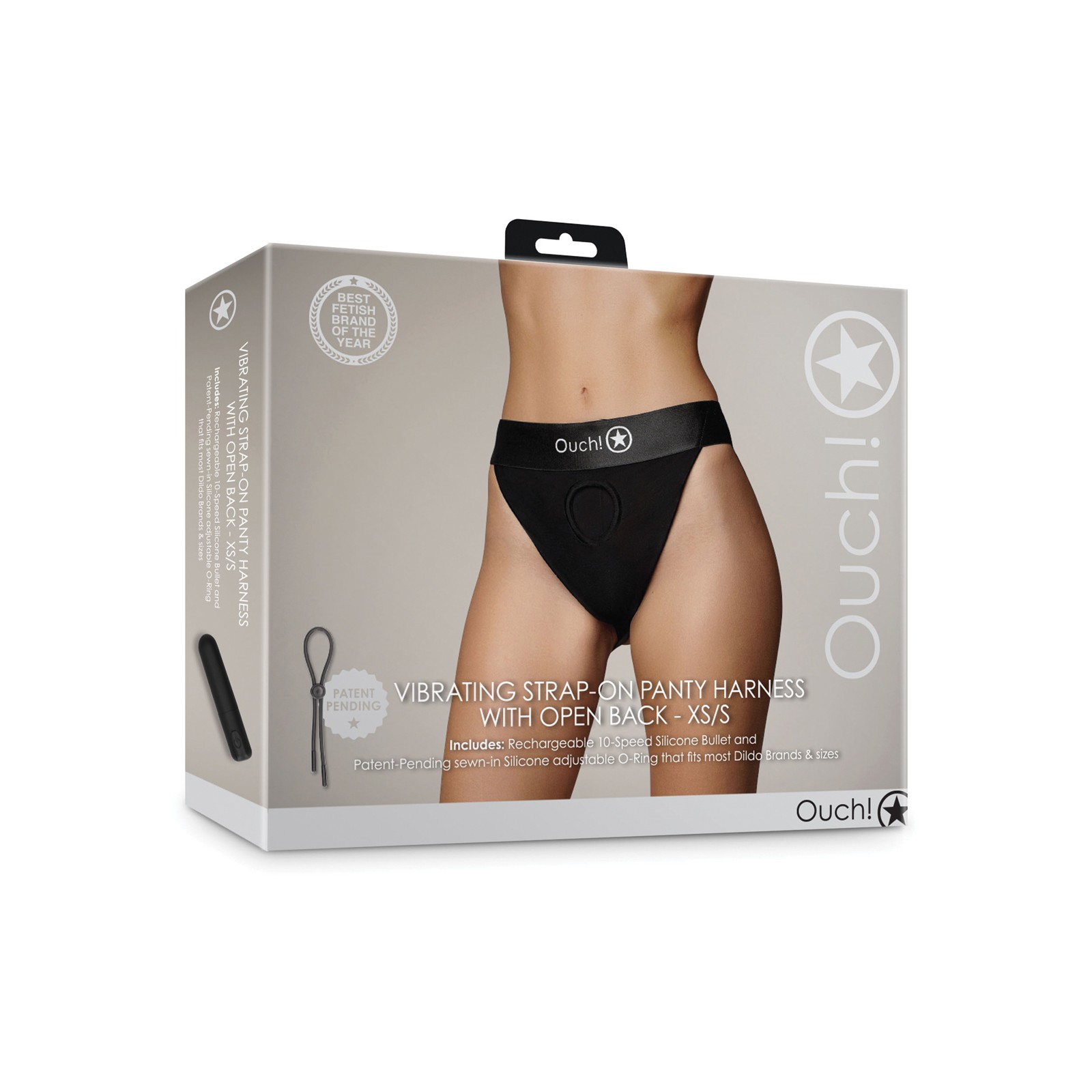 Arnés de Panty Vibrante Strap-on Negro Arnés de Panty Vibrante Strap-on Negro