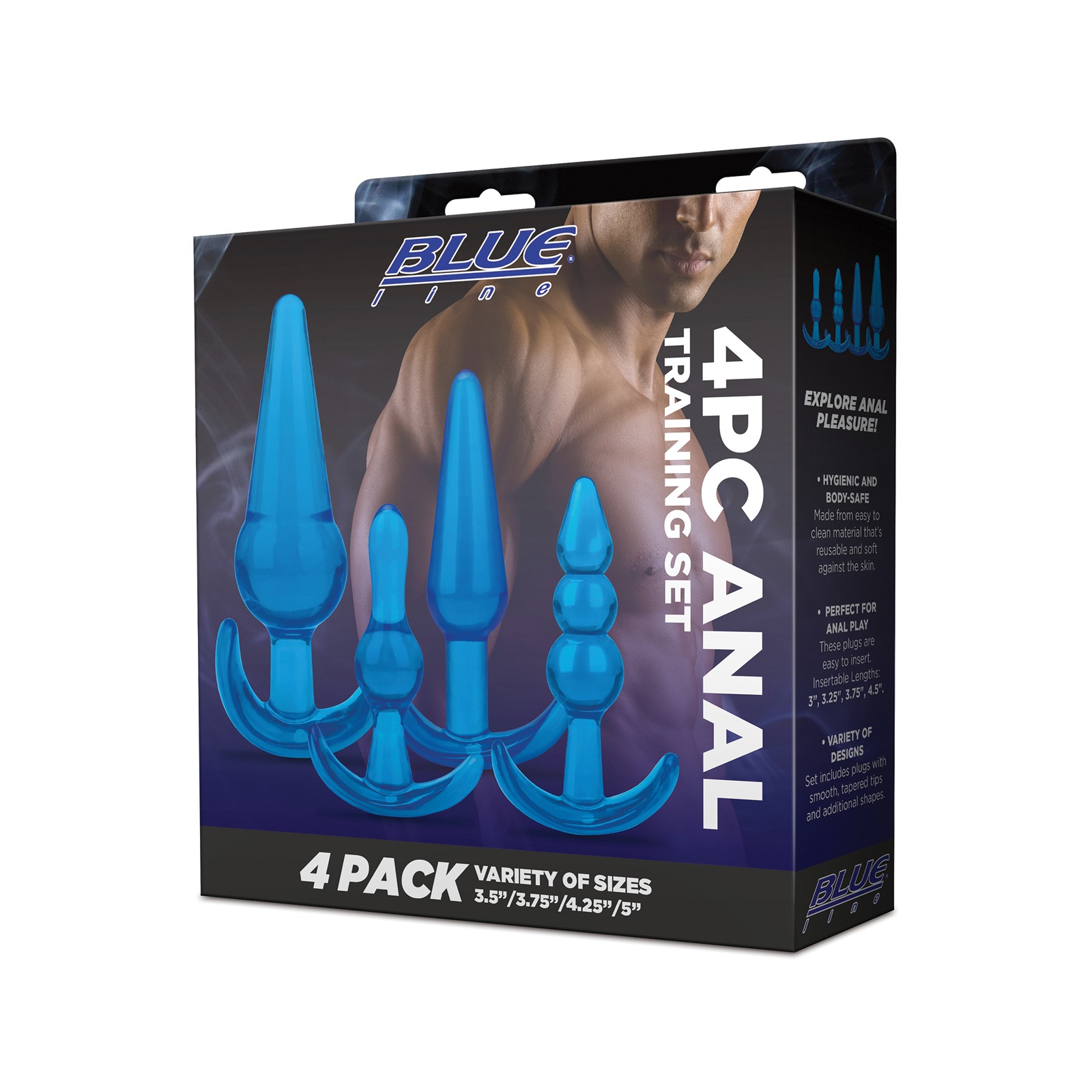 Set de Entrenamiento Anal Blue Line - Gel Azul Set de Entrenamiento Anal Blue Line - Gel Azul