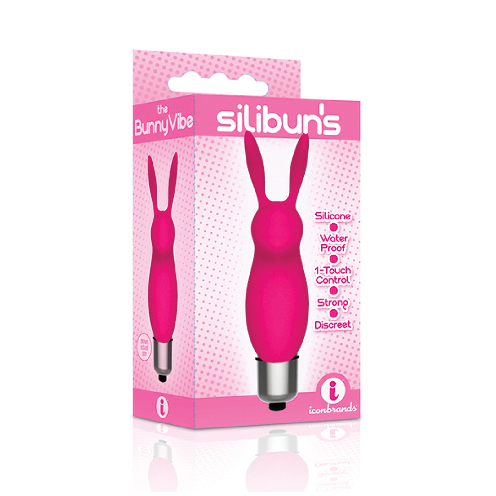 The 9's Silibuns Bunny Bullet Vibrator Pink The 9's Silibuns Bunny Bullet Vibrator Pink