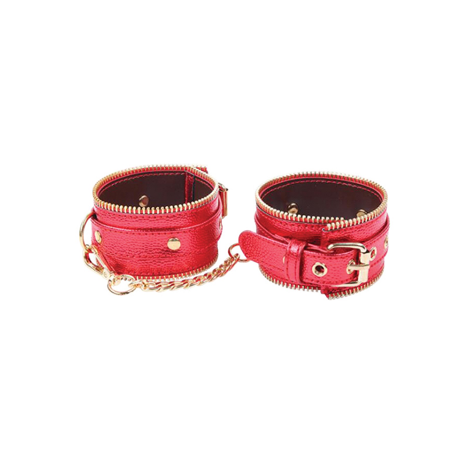 Nobu Luxury Red Gold Fetish Handcuffs Nobu Luxury Red Gold Fetish Handcuffs