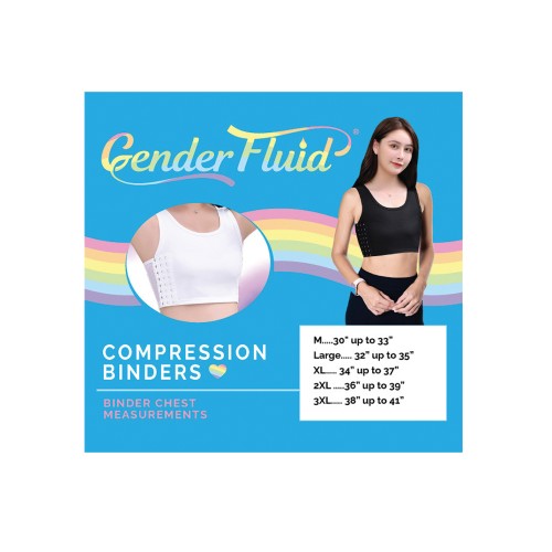 Binder de Compresión para el Pecho Gender Fluid L Negro