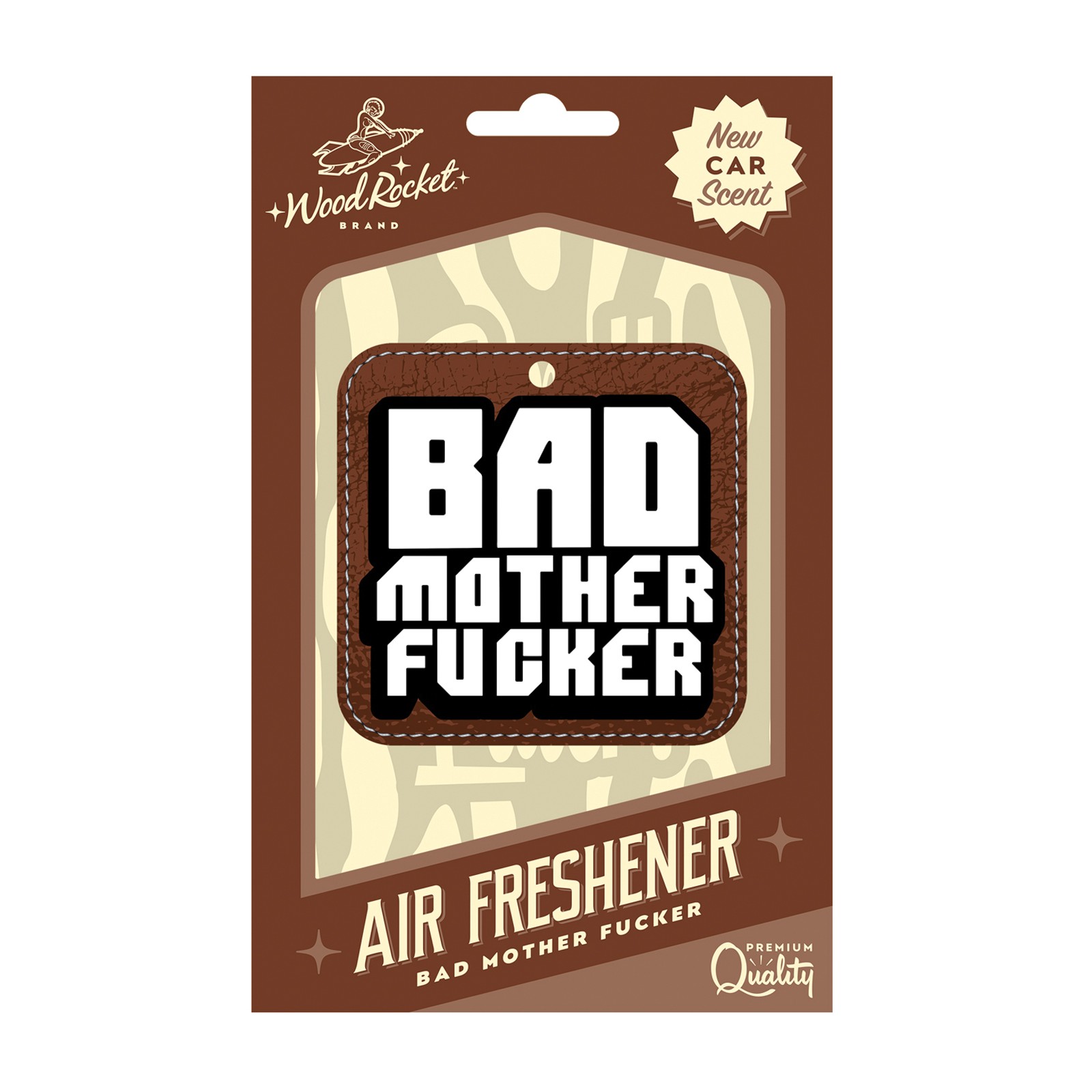 Wood Rocket Bad Mother Fucker Air Freshener Wood Rocket Bad Mother Fucker Air Freshener