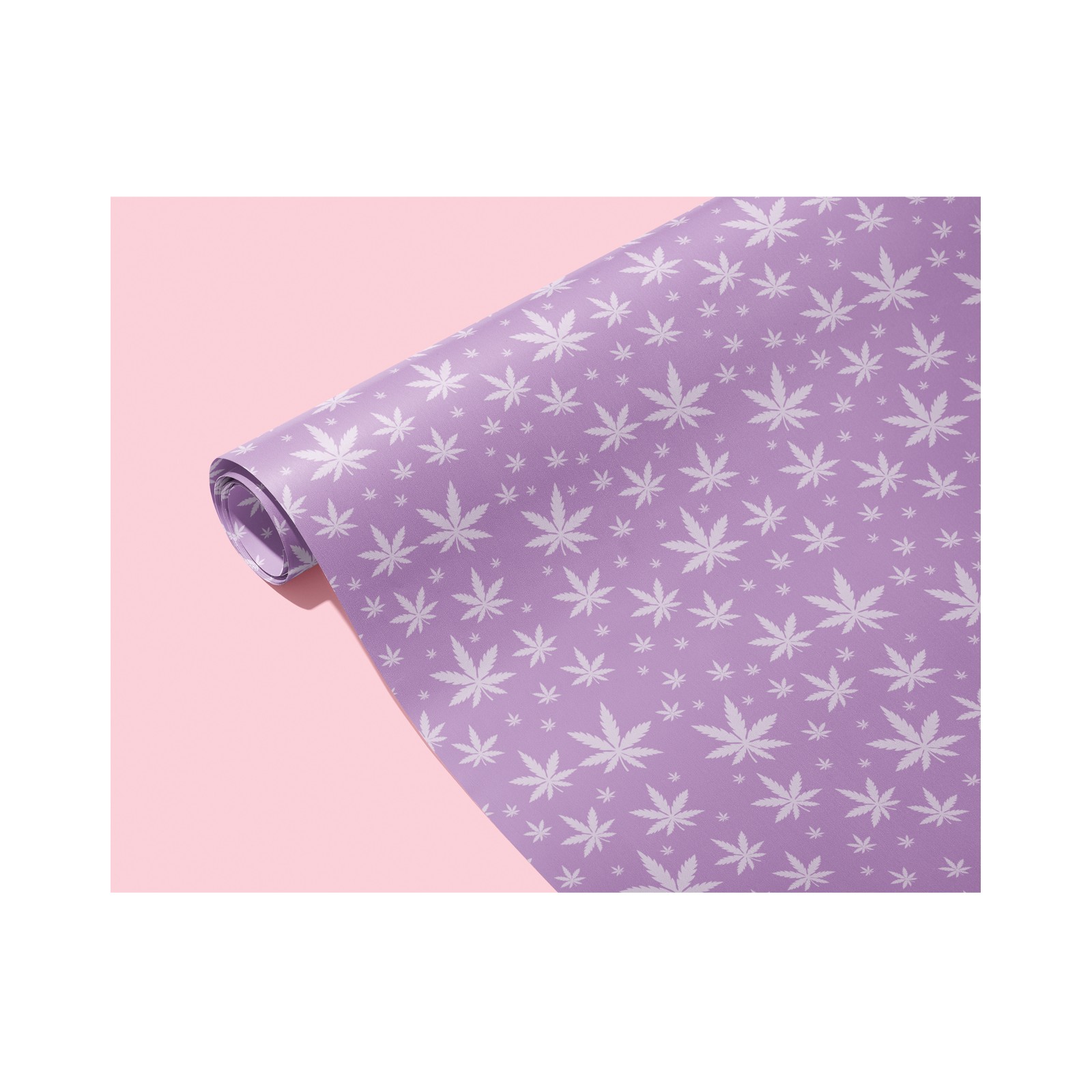 Papel de Regalo Hoja de Marihuana Morado Papel de Regalo Hoja de Marihuana Morado