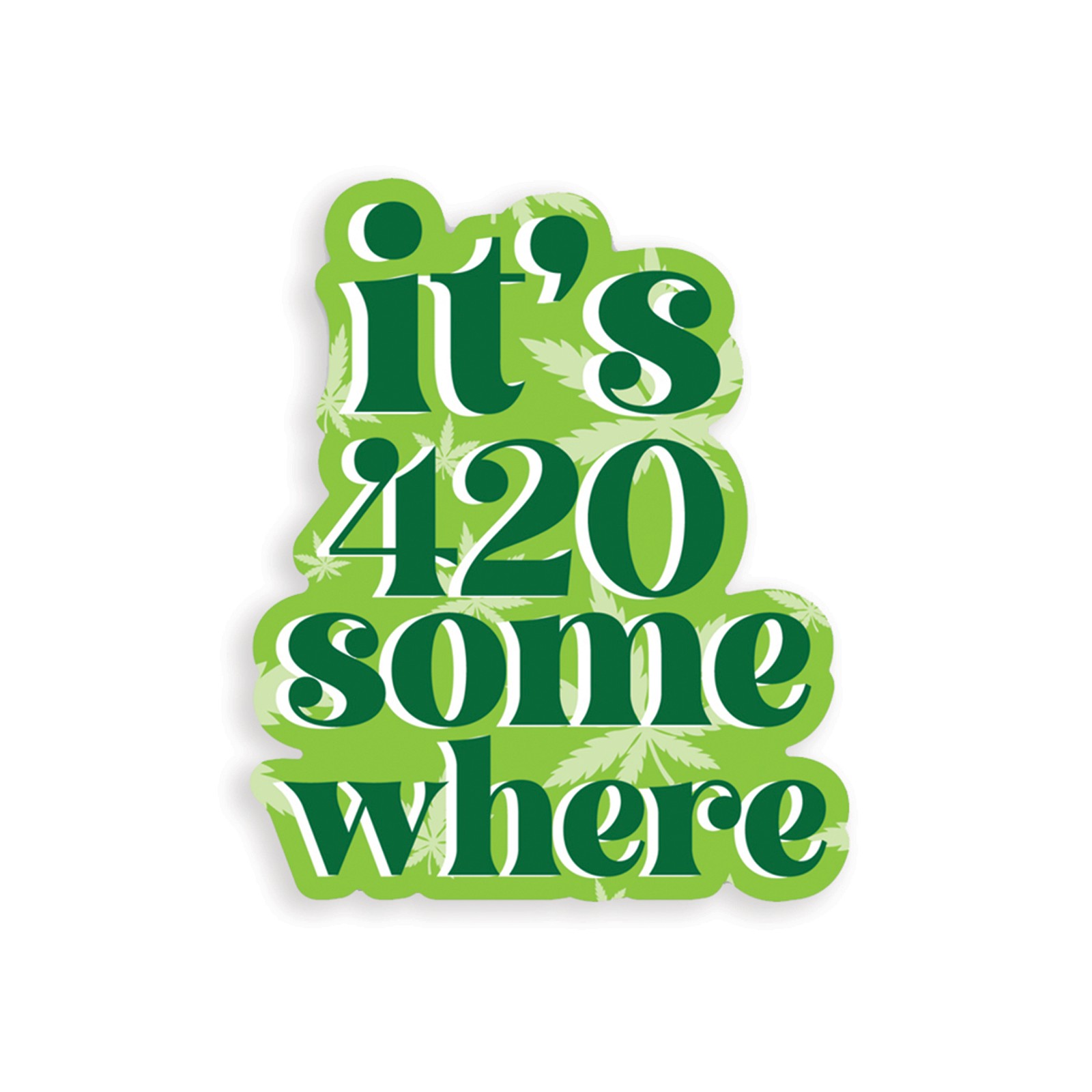 Paquete de Stickers It's 420 Somewhere de 3 Paquete de Stickers It's 420 Somewhere de 3