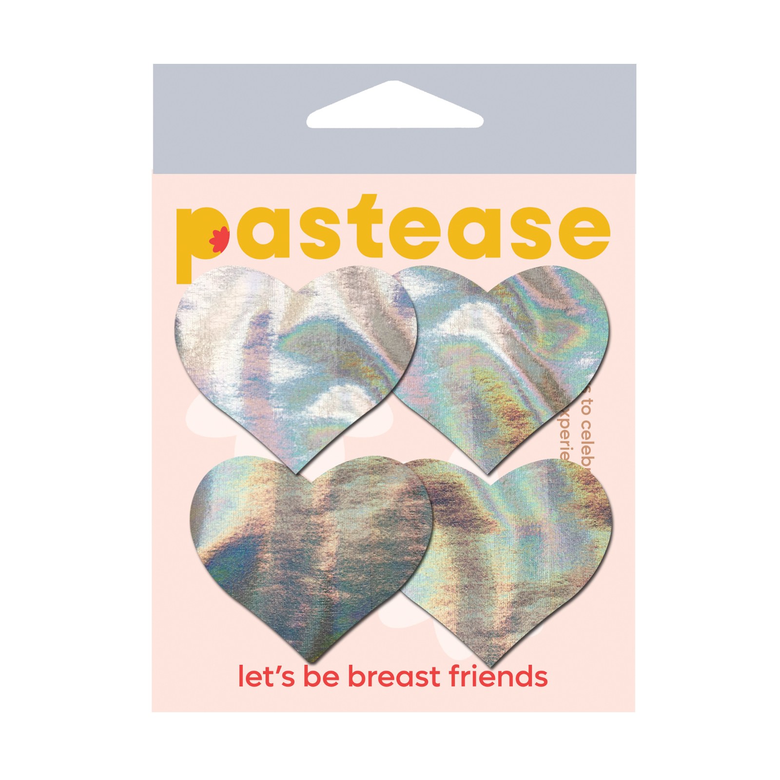 Pastease Premium Petites Pasties de Corazón Holográfico - Plata Pastease Premium Petites Pasties de Corazón Holográfico - Plata