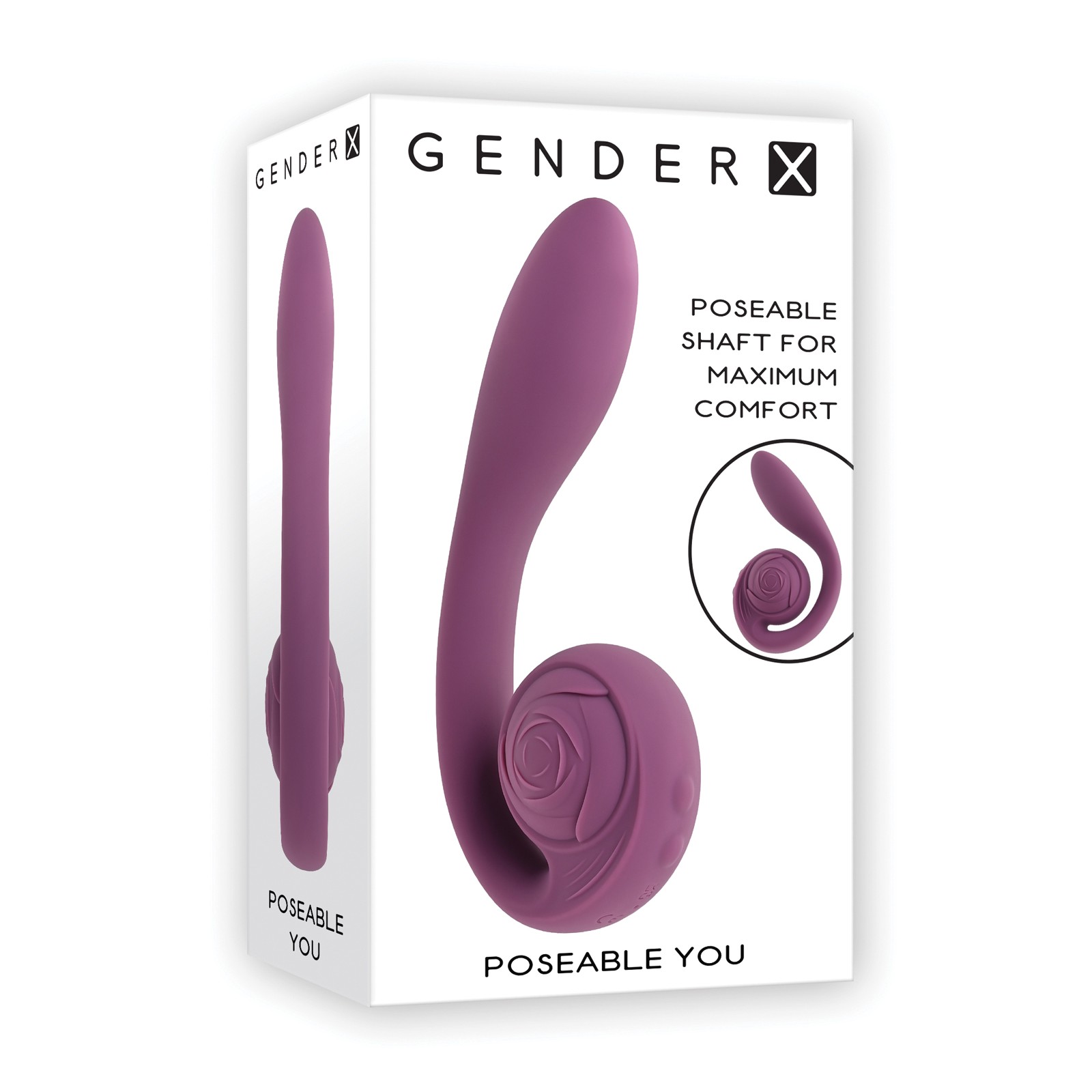 Gender X Poseable You Vibrator - Purple Gender X Poseable You Vibrator - Purple