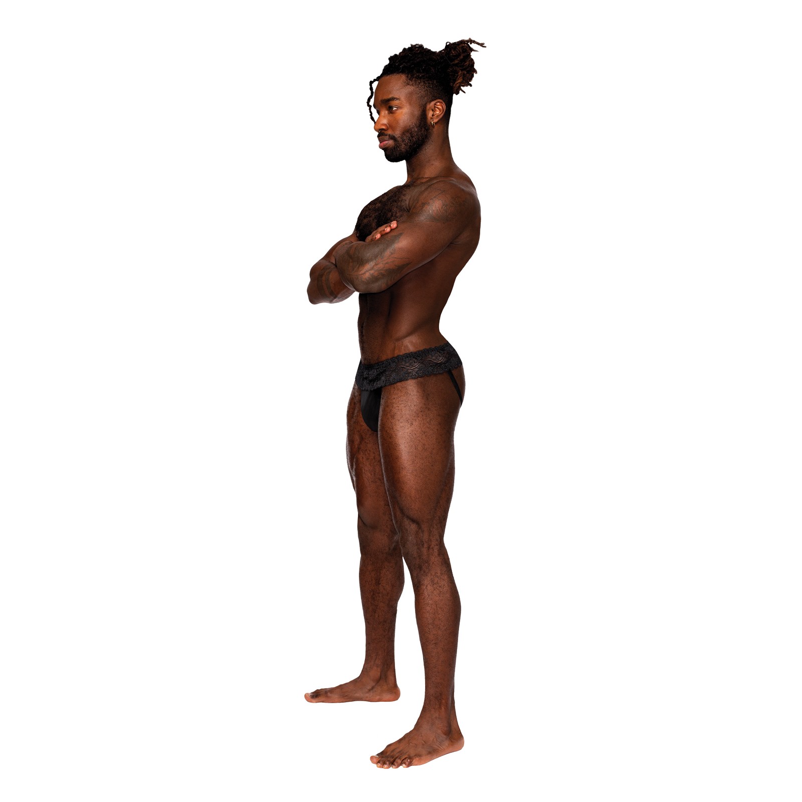 Jock de Cinta de Encaje en Negro Sassy Jock de Cinta de Encaje en Negro Sassy