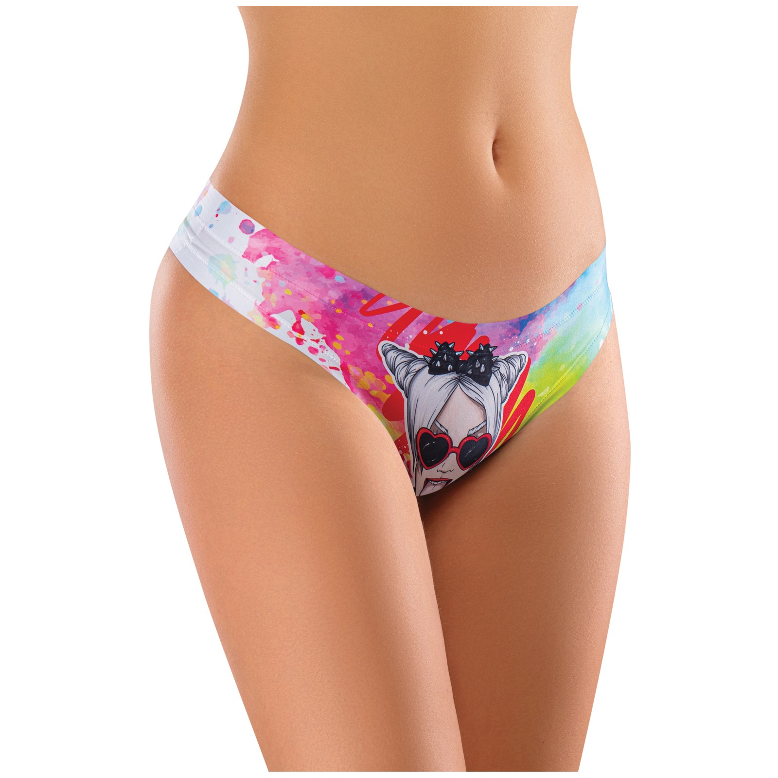Mememe Cabal Jade Printed Thong - LG Mememe Cabal Jade Printed Thong - LG