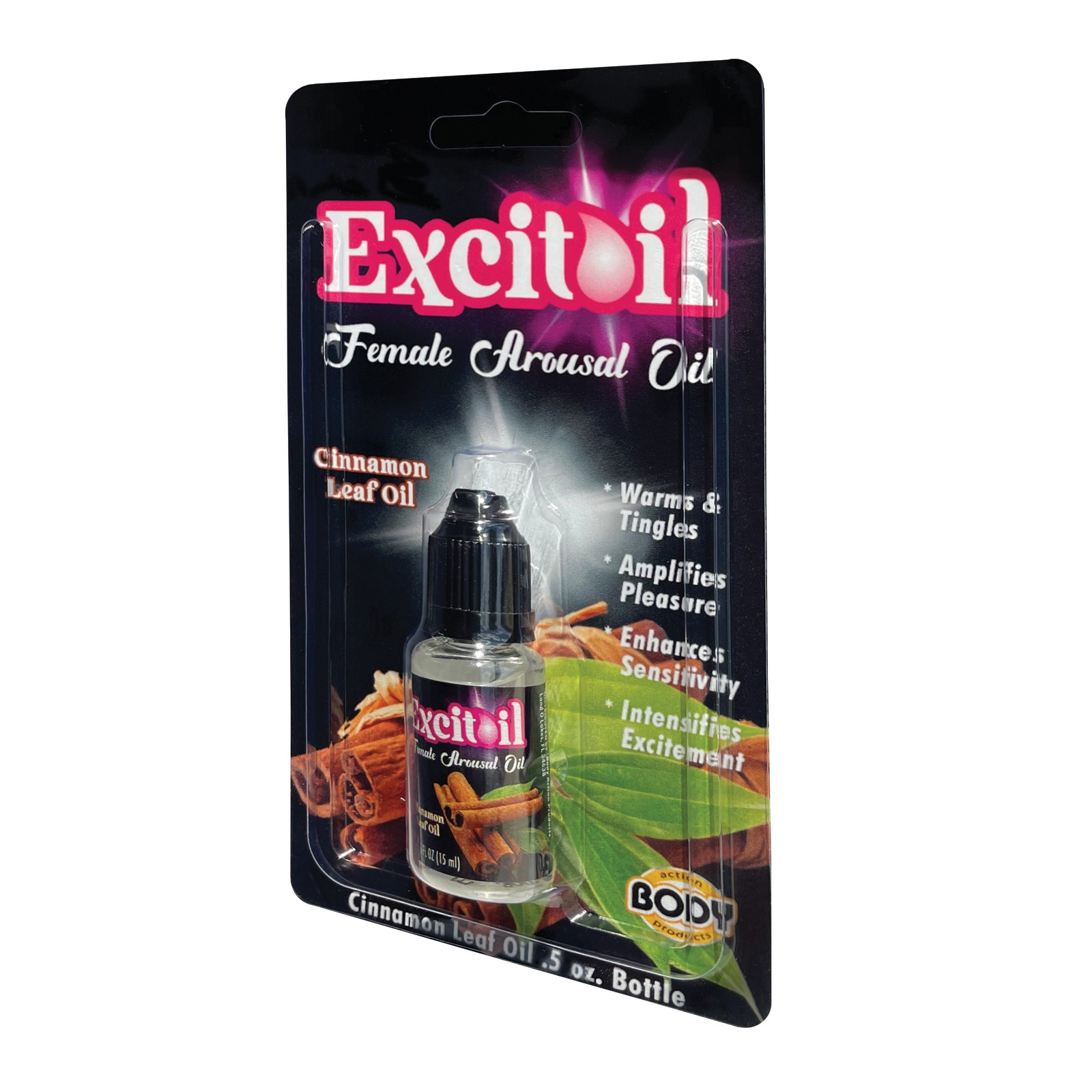 Body Action Excitoil Cinnamon Arousal Oil - 0.5 oz Body Action Excitoil Cinnamon Arousal Oil - 0.5 oz