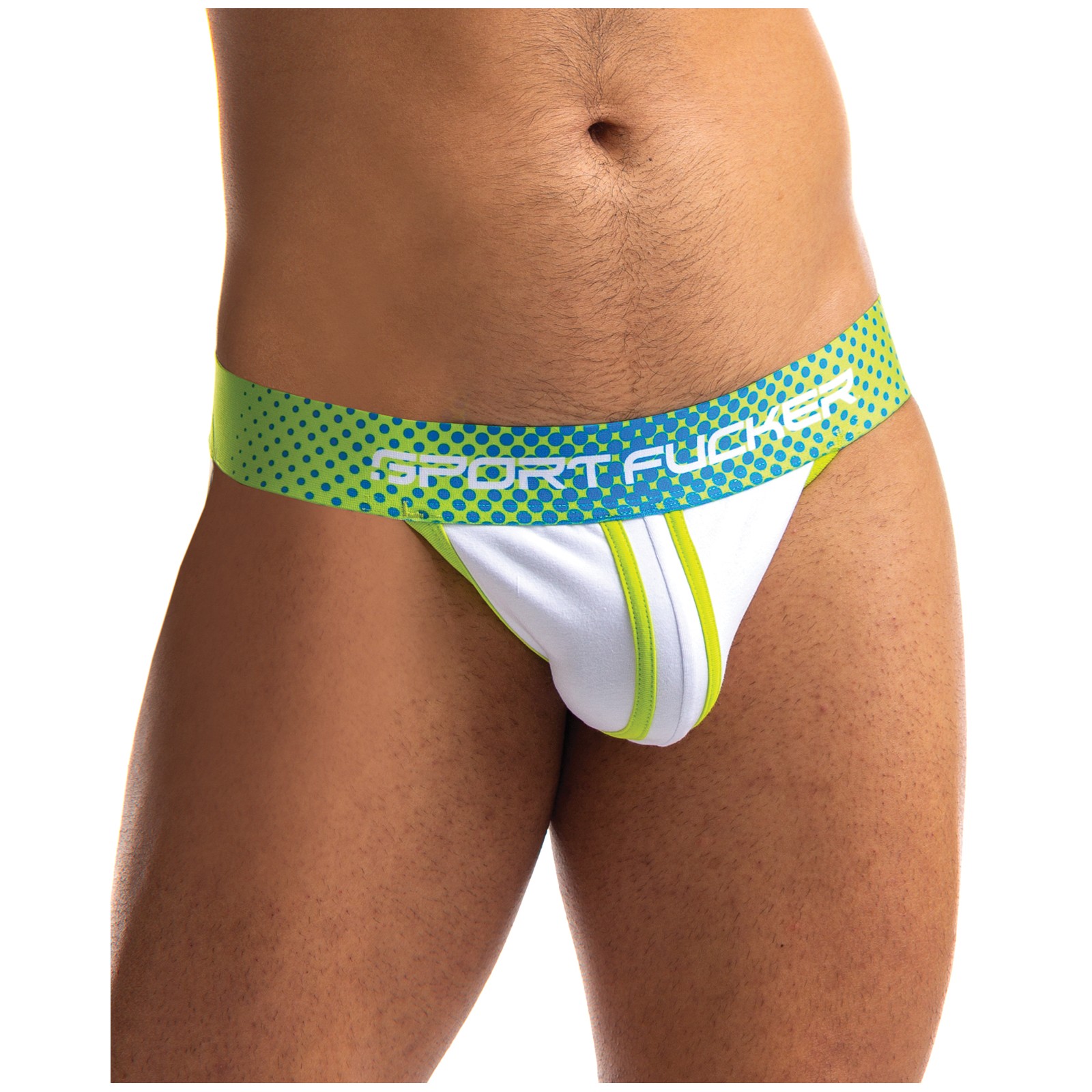 Jock Jersey Sport Fucker XL Verde Blanco Jock Jersey Sport Fucker XL Verde Blanco