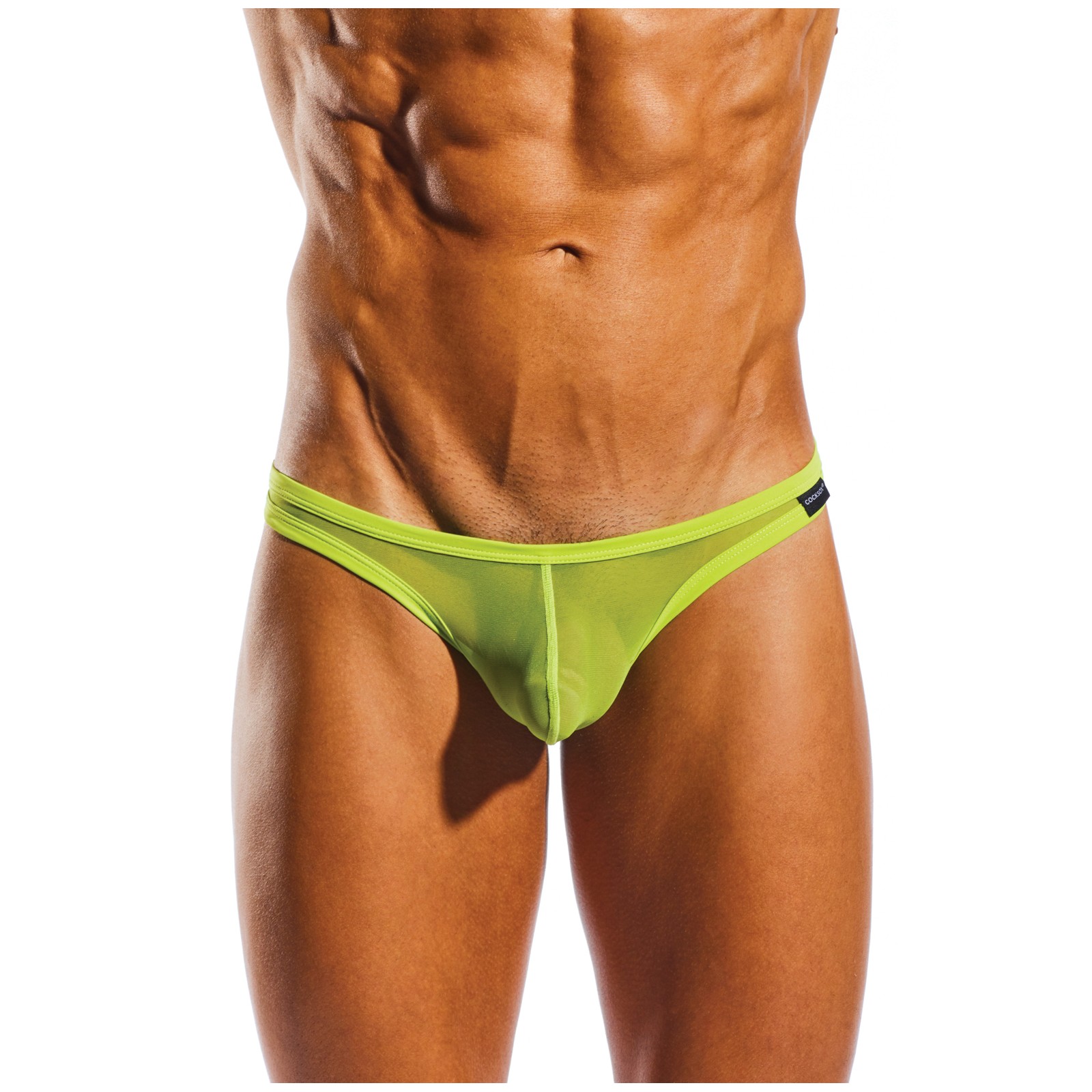 Tanga de Malla Mejoradora Cocksox - Verde Cítrico LG Tanga de Malla Mejoradora Cocksox - Verde Cítrico LG