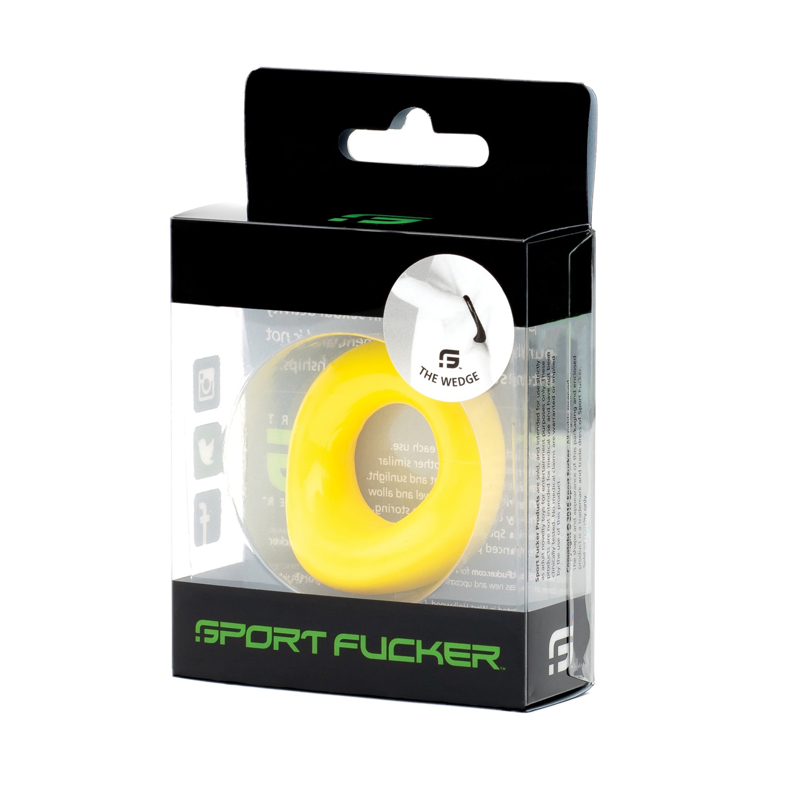 Anillo para el Pene Stretchable Sport Fucker Wedge Amarillo Anillo para el Pene Stretchable Sport Fucker Wedge Amarillo