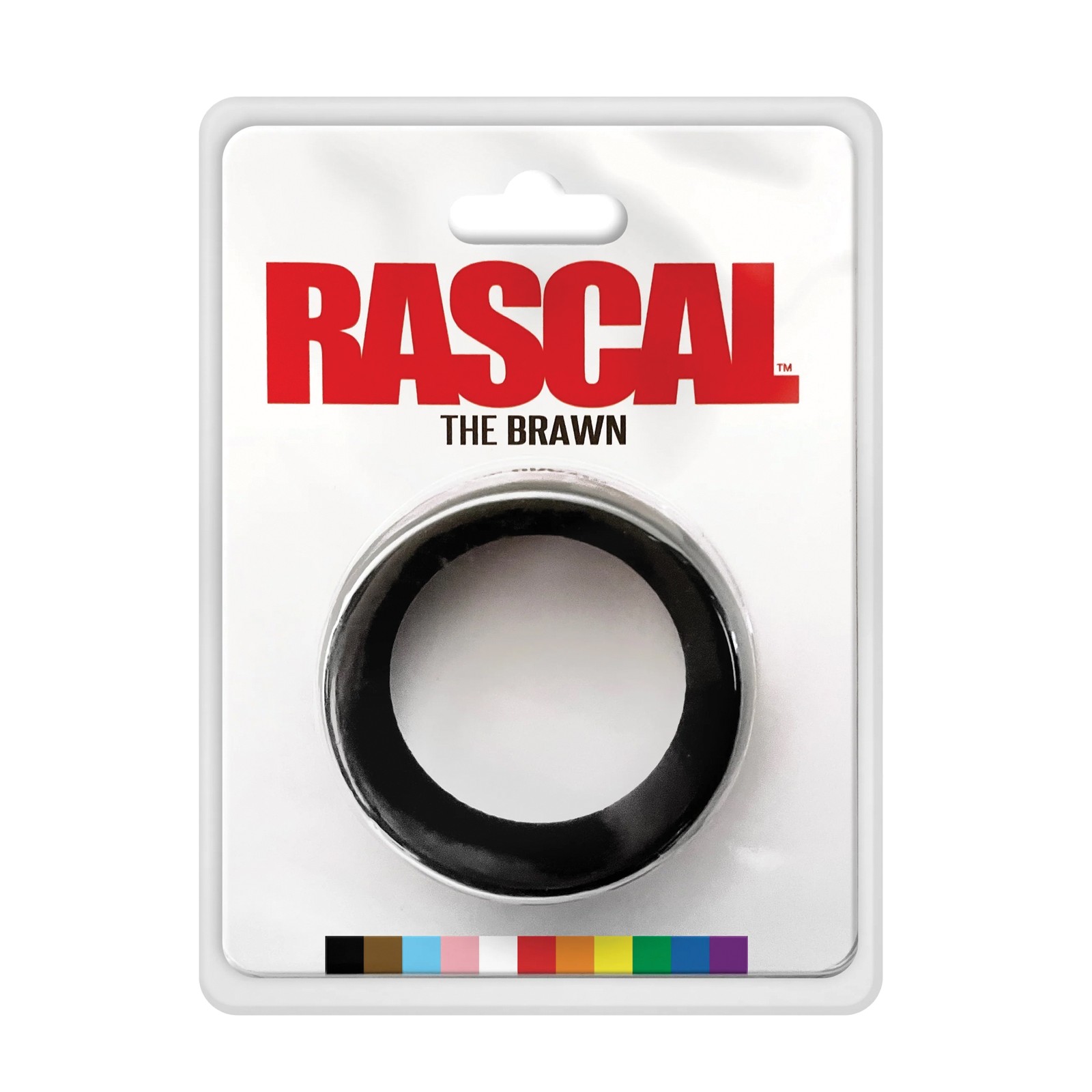 Rascal Brawn Silicone Cock Ring Black - Enhanced Performance Rascal Brawn Silicone Cock Ring Black - Enhanced Performance