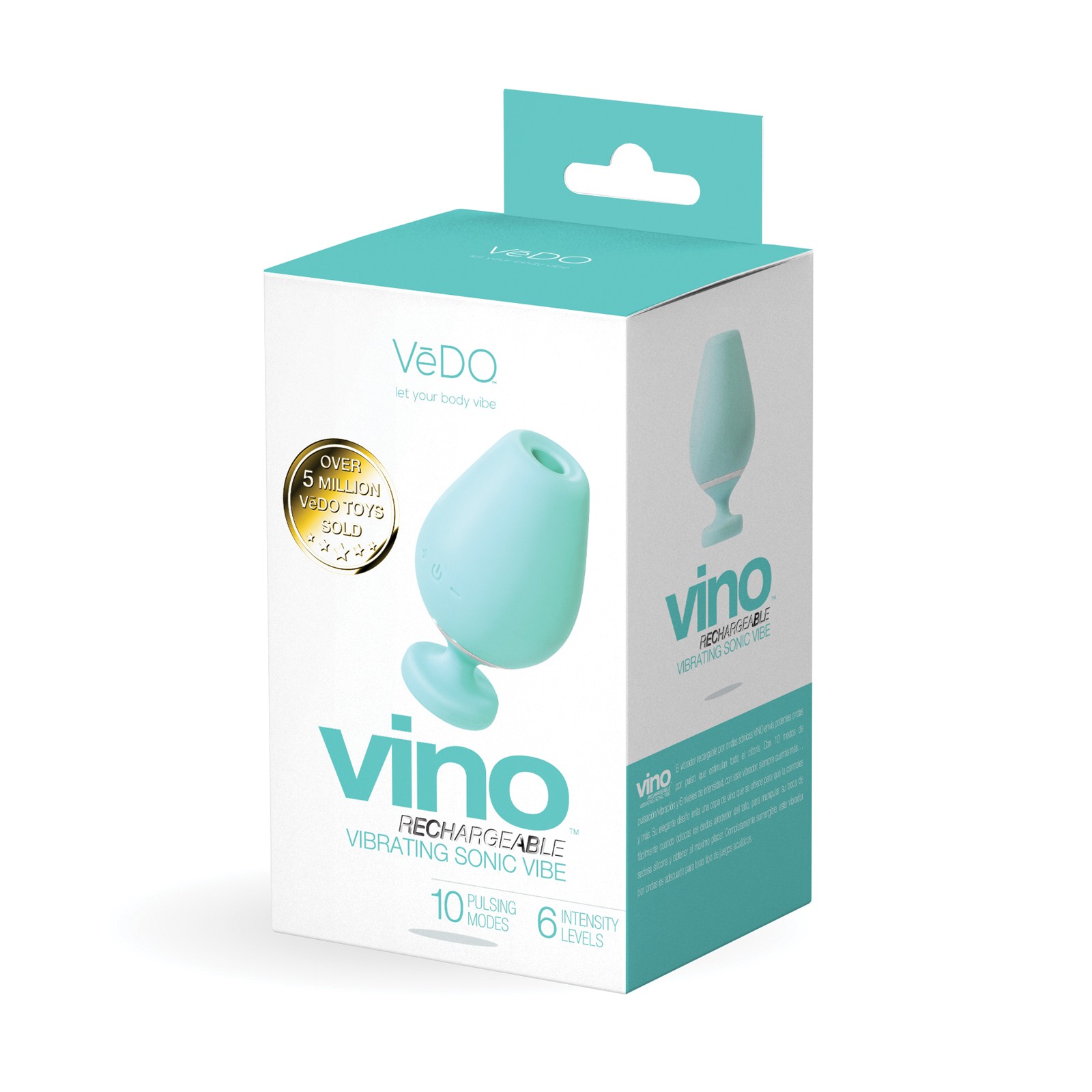 Vibrador Sonic Recargable VeDO Vino Turquesa Vibrador Sonic Recargable VeDO Vino Turquesa